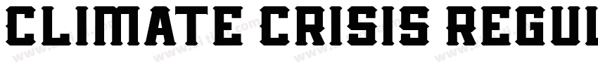 Climate Crisis Regul字体转换